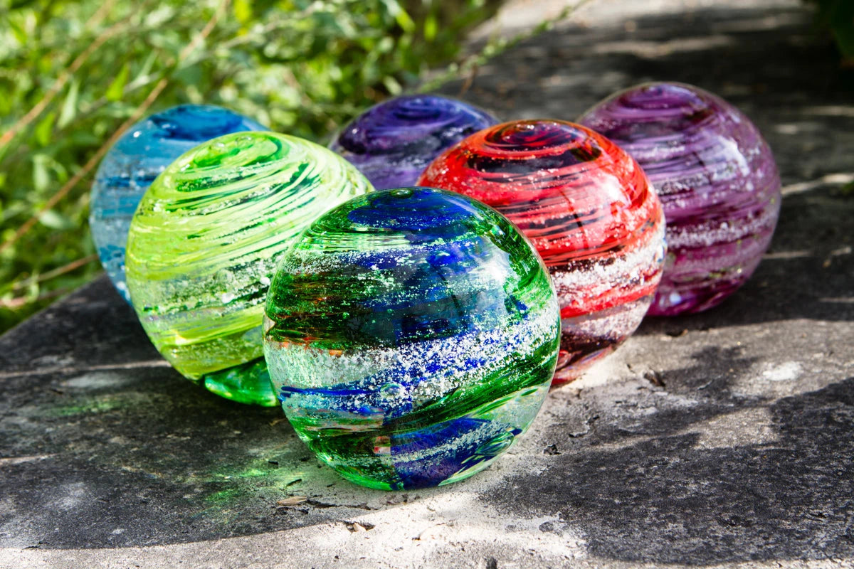 Cremation Glass Orbs and Paperweights