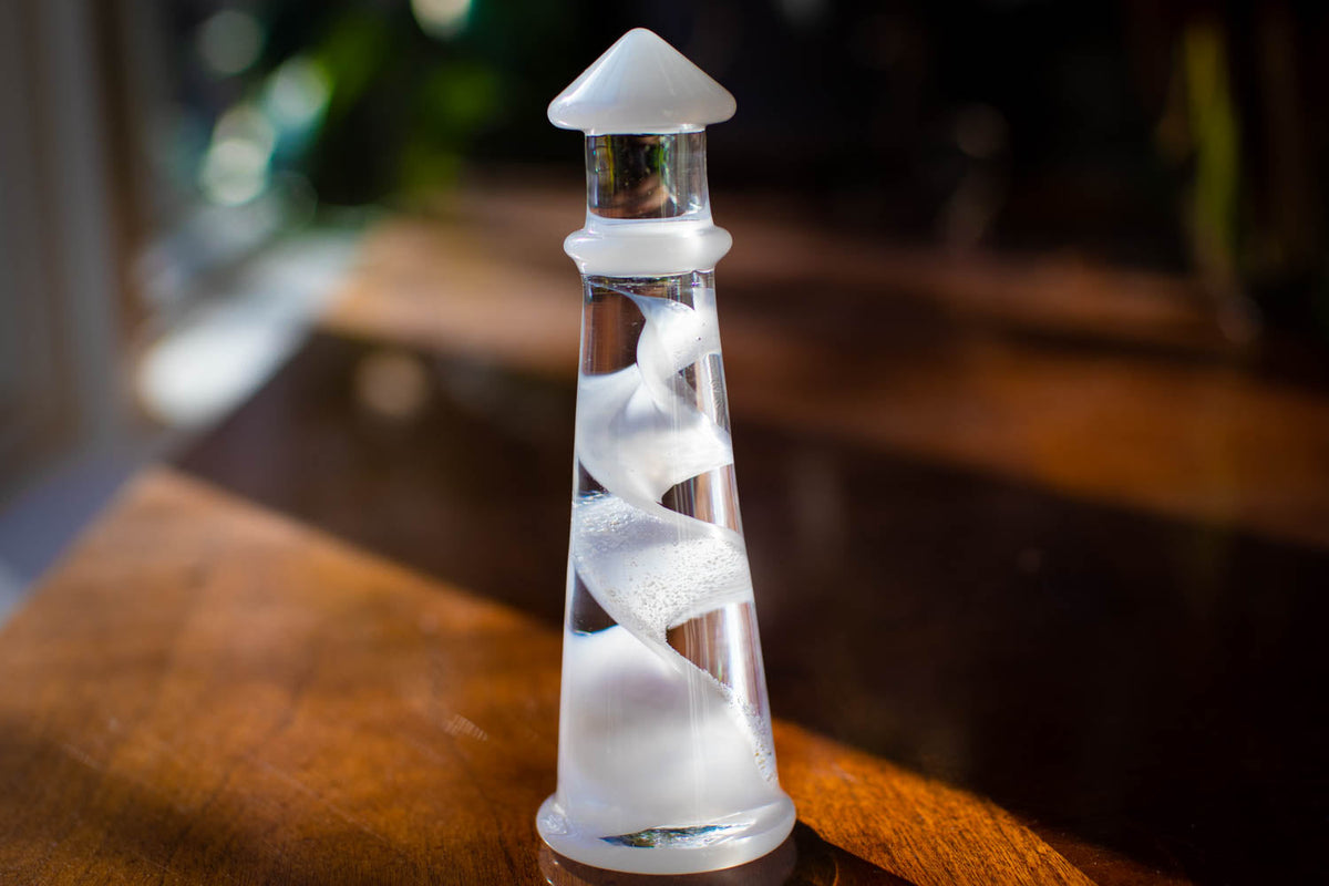 lighthouse with ashes