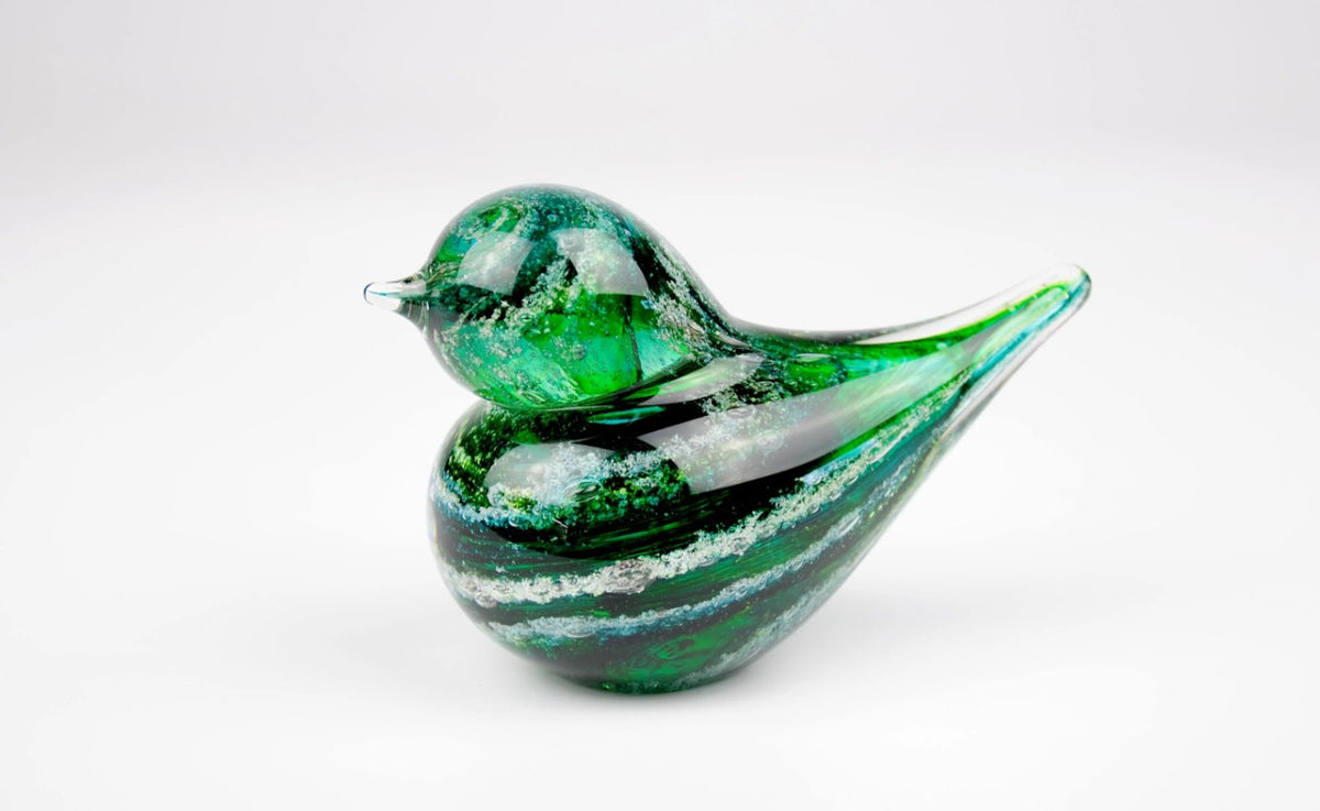 Colorful Bird with Cremation Ash