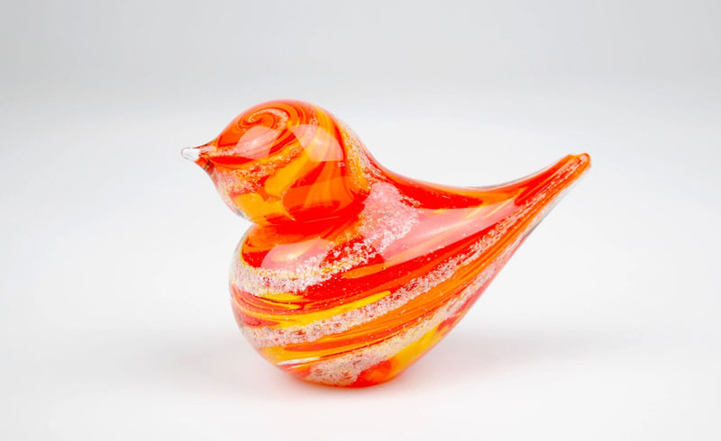 Colorful Bird with Cremation Ash