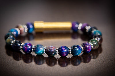 rainbow tiger eye bracelet