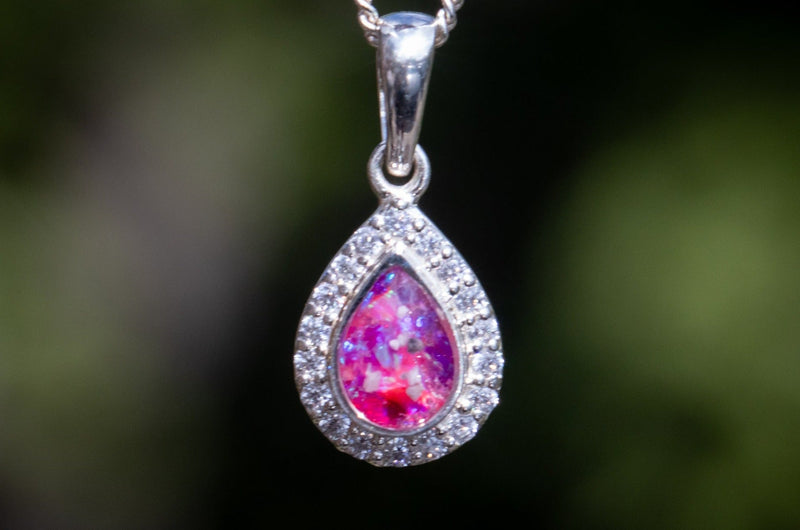 drop opal pendant