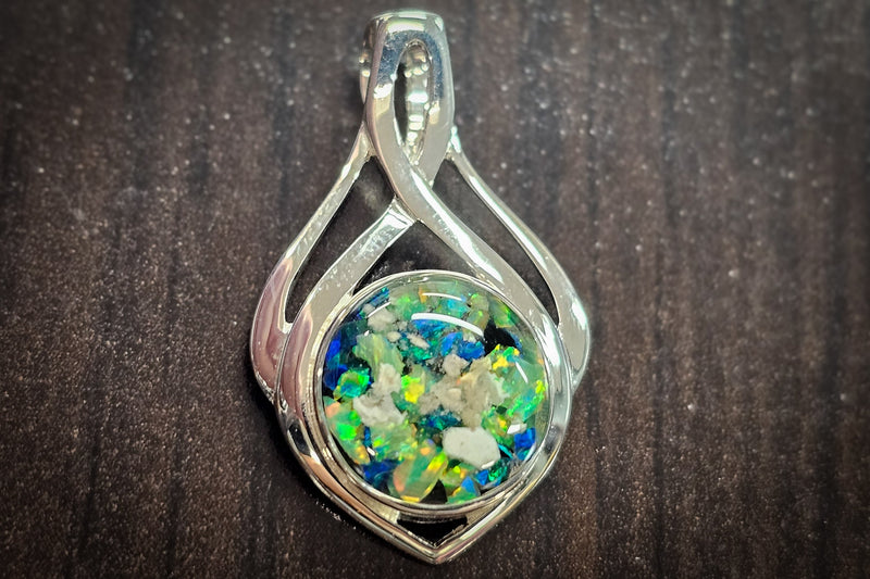 celtic drop with cremation jewelry