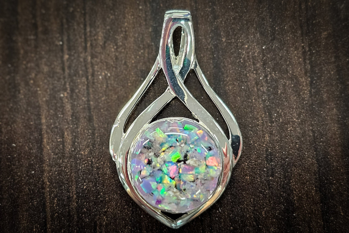 cremation jewelry celtic drop