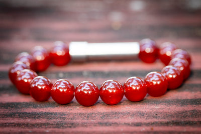 cremation bracelet red