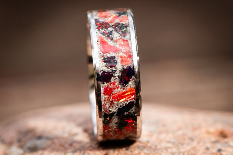 stainless steel ring on side