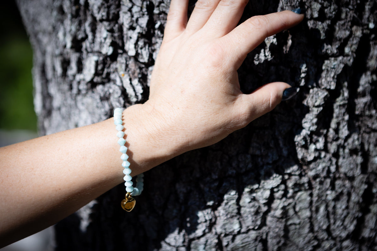 *New* Aquamarine Keepsake Urn Bracelet