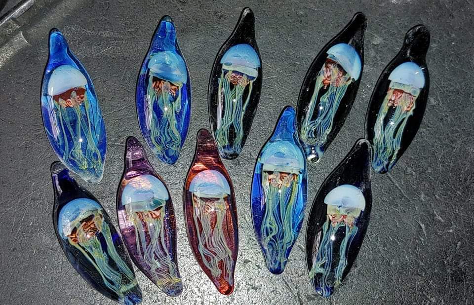 jellyfish pendants