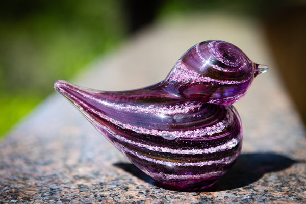 Colorful Bird with Cremation Ash